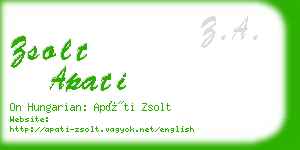 zsolt apati business card